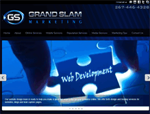 Tablet Screenshot of grandslam-marketing.com